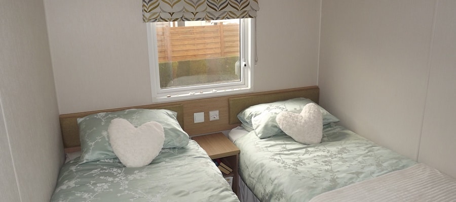 Mobile home bedroom example