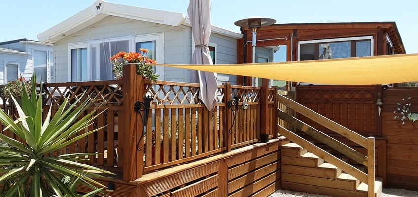 Residential decking area